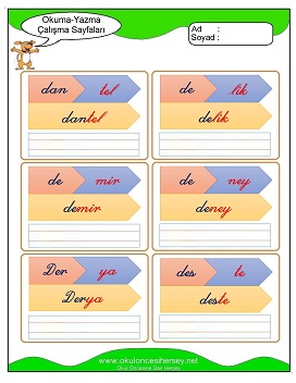 d sesi Grubu Çalışma Sayfaları